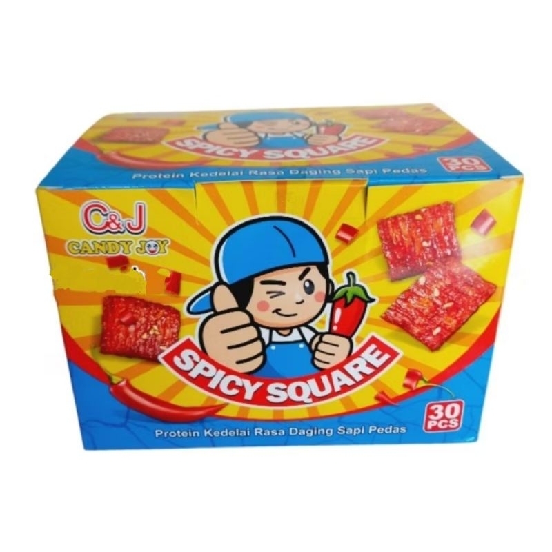 

Latiao Spicy Square Sapi Pedas Isi 30 Pcs