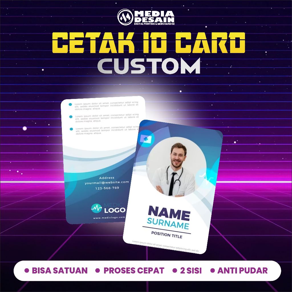 

Buat Kartu ID Card, bahan VPC Premium