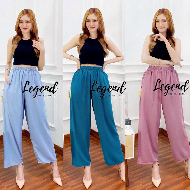 CELANA WANITA PANJANG RAYON CELANA SANTAI RUMAHAN