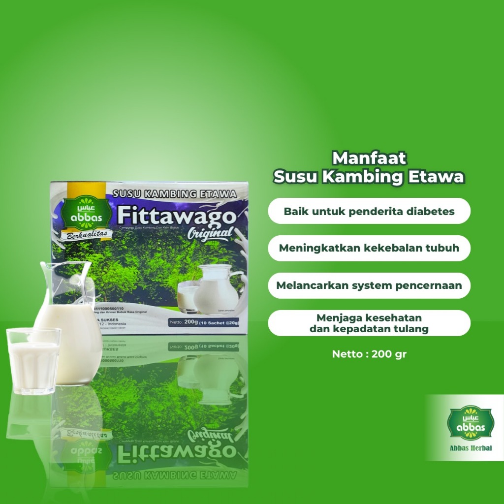 

Fittawago Susu Kambing Etawa Bubuk Rasa Original 10 Sachet Membantu Menjaga Kesehatan Tulang Pencernaan Dan Pernafasan