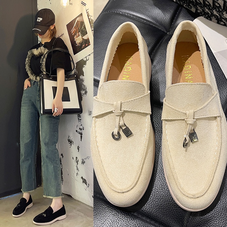 PALINGDICARI Sepatu Pantofel Hitam Loafers Flat COD Wanita Korean Style Kekinian Premium Import Cina