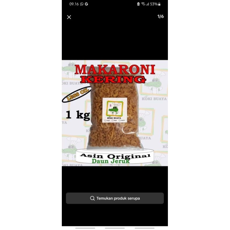 

makaroni pedas 1 kg