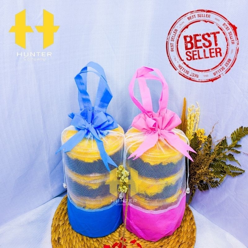 Tas toples kue kering 3 susun 500 gram