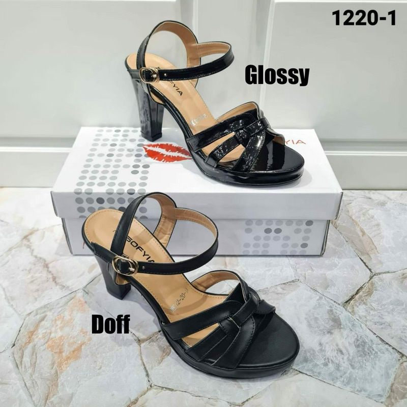 SOFIYA 1220-1 - HIGH HEELS WANITA MODEL TINGGI 9cm DOFF GLOSSY