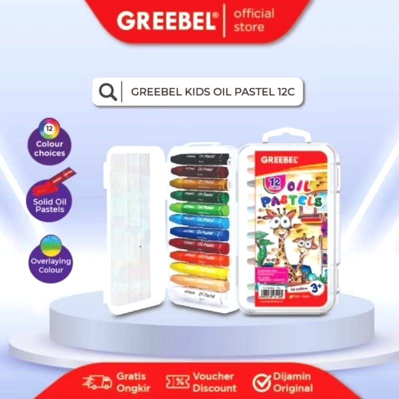 

GREEBEL CRAYON / KRAYON KIDS OIL PASTEL 12C