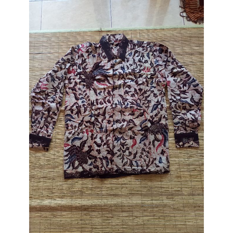 BAJU PRIA DEWASA BATIK MADURA LENGAN PANJANG TULIS TANGAN