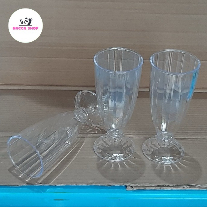 Gelas Jus Plastik Bening / Gelas Minum Bening Acrylic Tebal Serbaguna