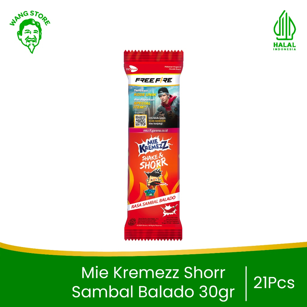 

Mie Kremezz Shorr - Sambal Balado - 30gr - 21 PCS