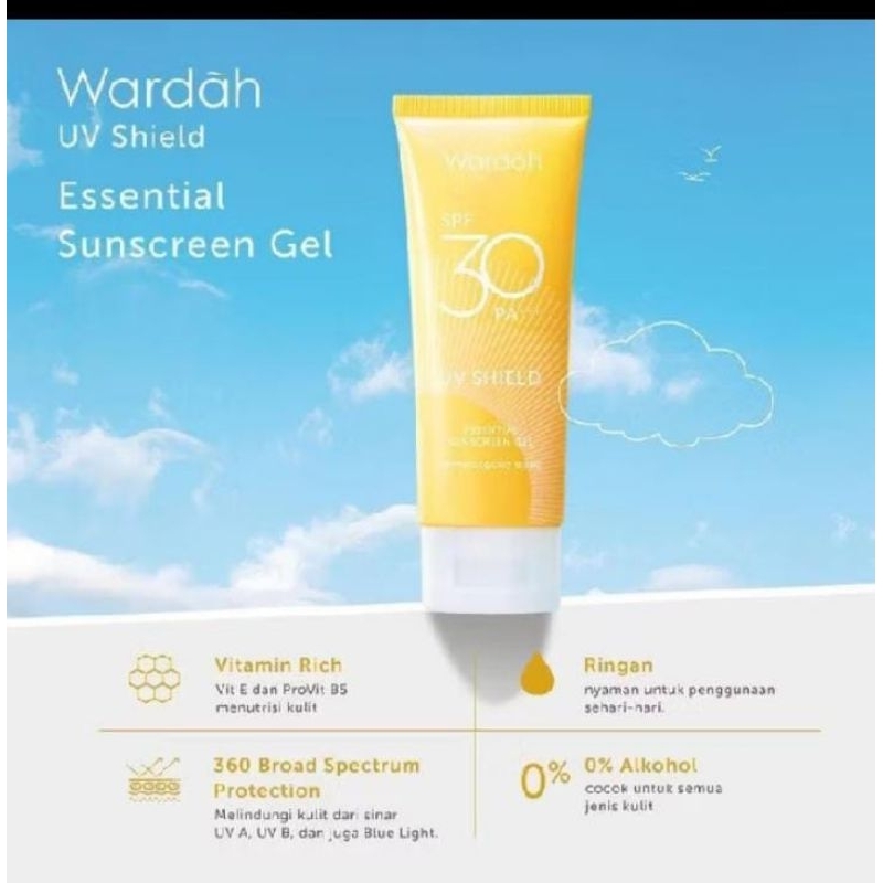 WARDAH UV SHIELD SUNSCREEN GEL/SUNSCREEN WARDAH