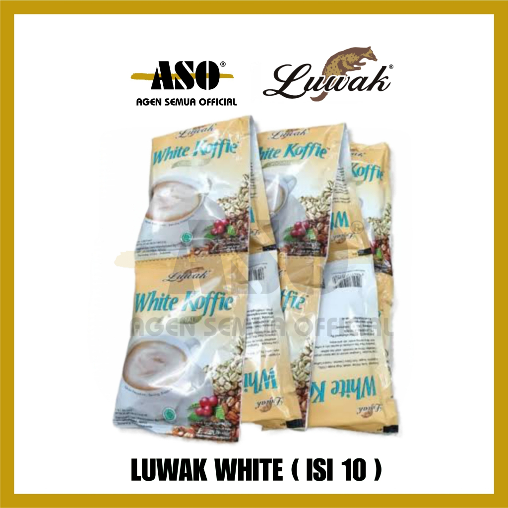 

Kopi Luwak white Coffe original 20g RENCENG ( ISI 10) PROMO !!!