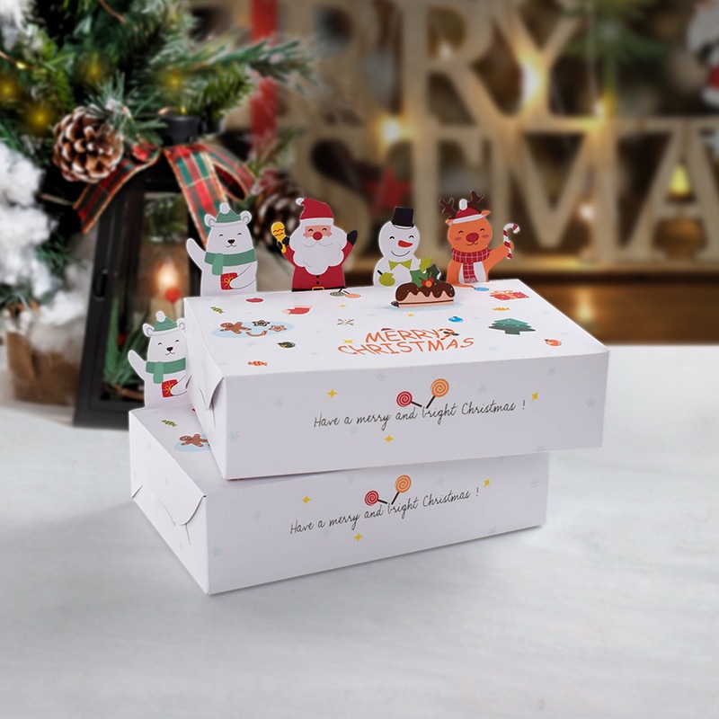 

Paperbox Merry Christmas Natal White Green Santa