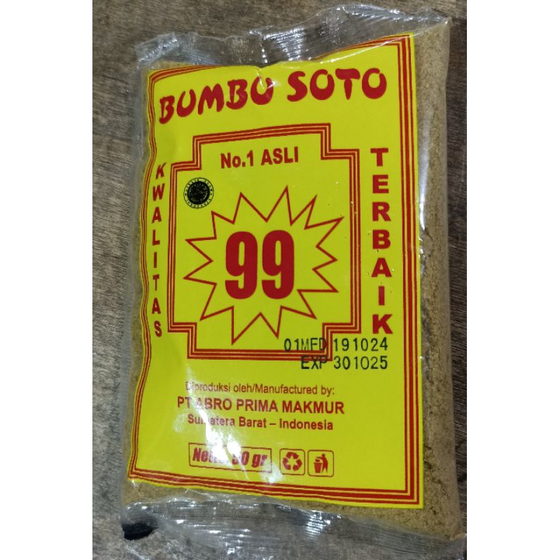 

Bumbu Soto Cap 99 50 gram