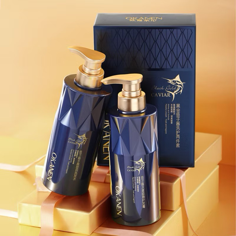 SHAMPOO OKANEN BLACK GOLD CAVIAR 500ML 1SET OKANEN BLACK GOLD CAVIAR SHAMPO + KONDISIONER okanen sha