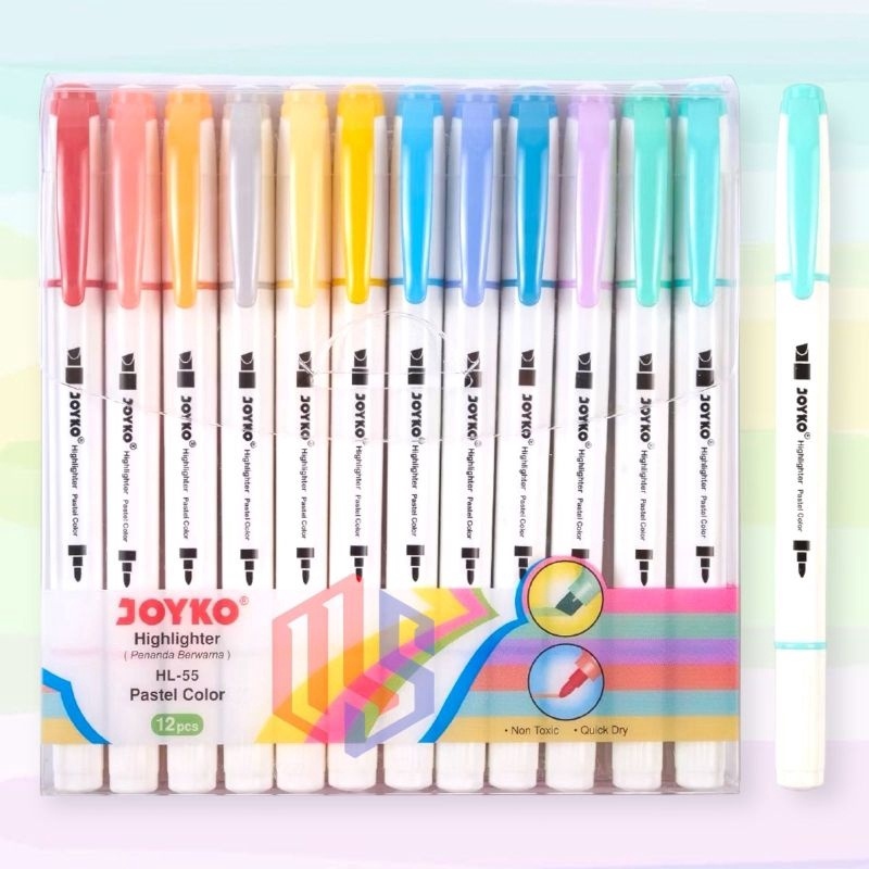 

Promo Kilat Hanya 24 Jam HighlighterPenanda Pastel 12 Warna 1 Set HL55