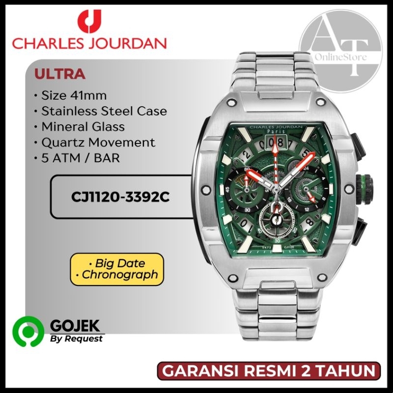 Jam Tangan Pria Charles Jourdan CJ1120-3392C ULTRA ORIGINAL Resmi