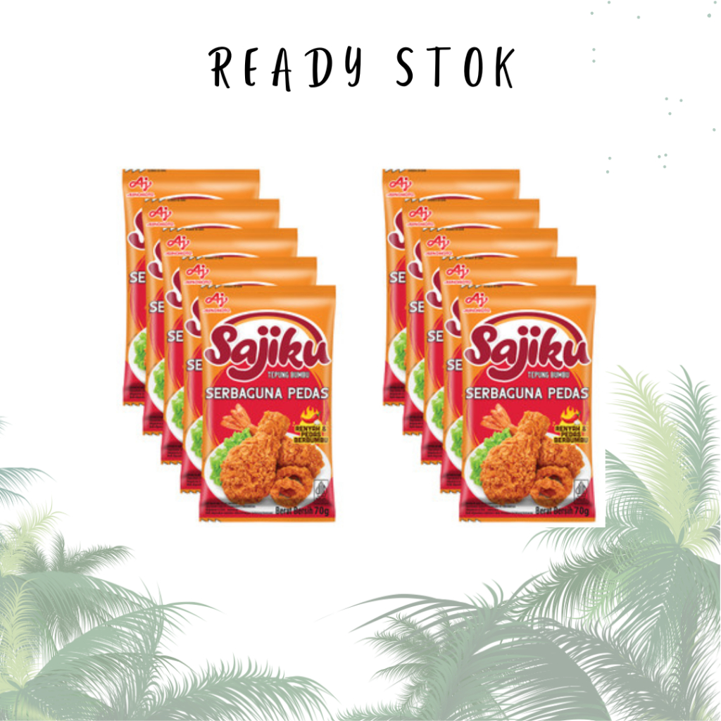 

Sajiku Tepung Bumbu Serbaguna Pedas 3x70gr