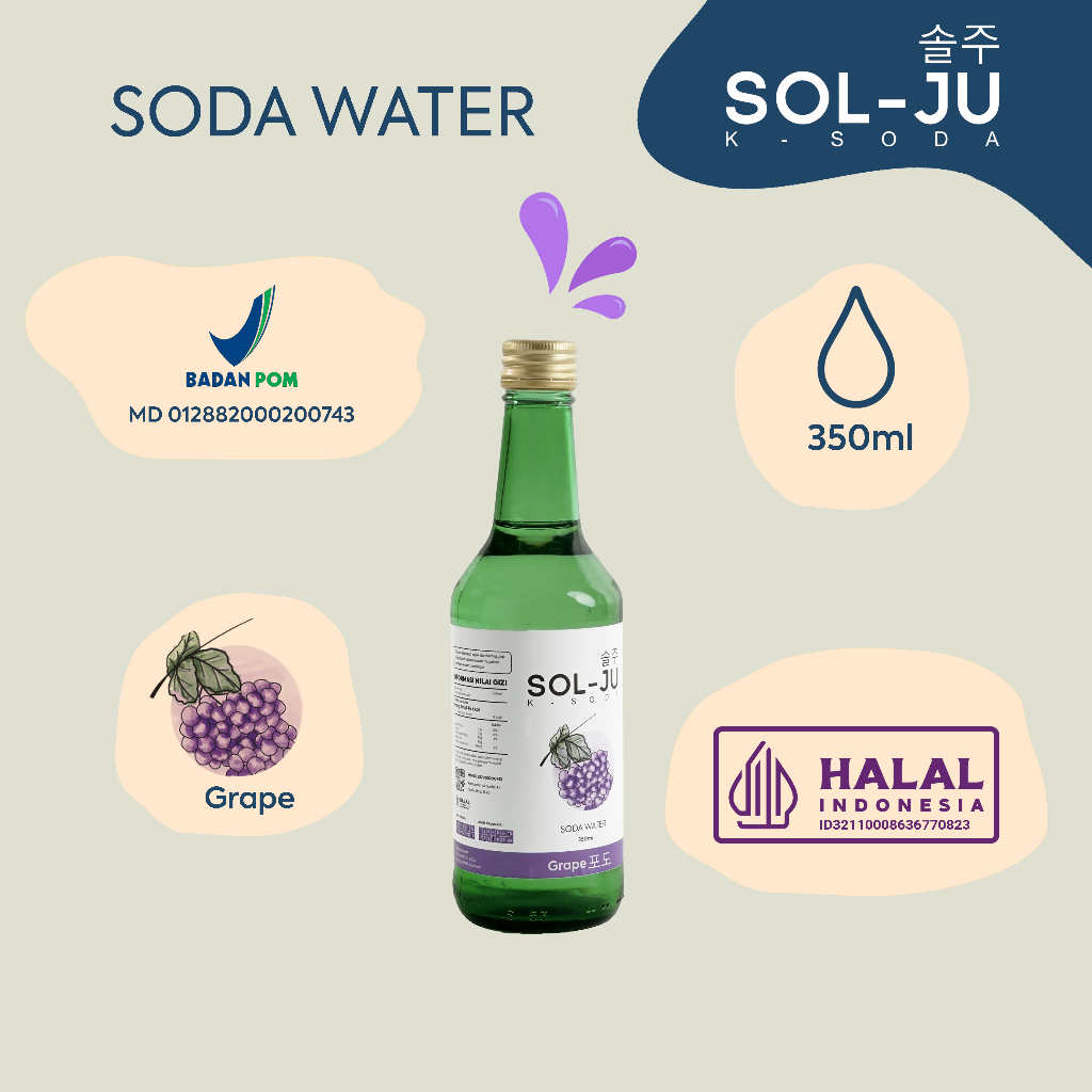 

soda sol ju grape 350
