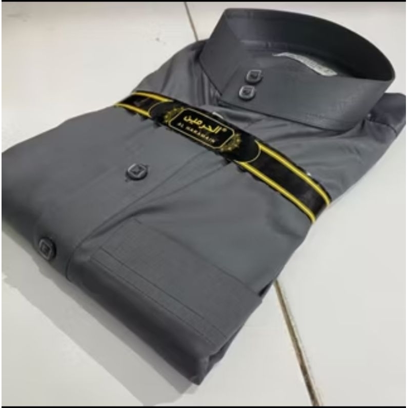 COD GAMIS/JUBAH ALHARAMAIN ORIGINAL POLOS VIETNAM WARNA ABU MUDA ,ABU TUA ,ABU KECOKLATAN