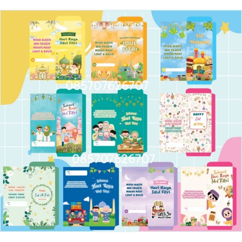 

amplop lebaran jumbo belum di lem 500 lembar
