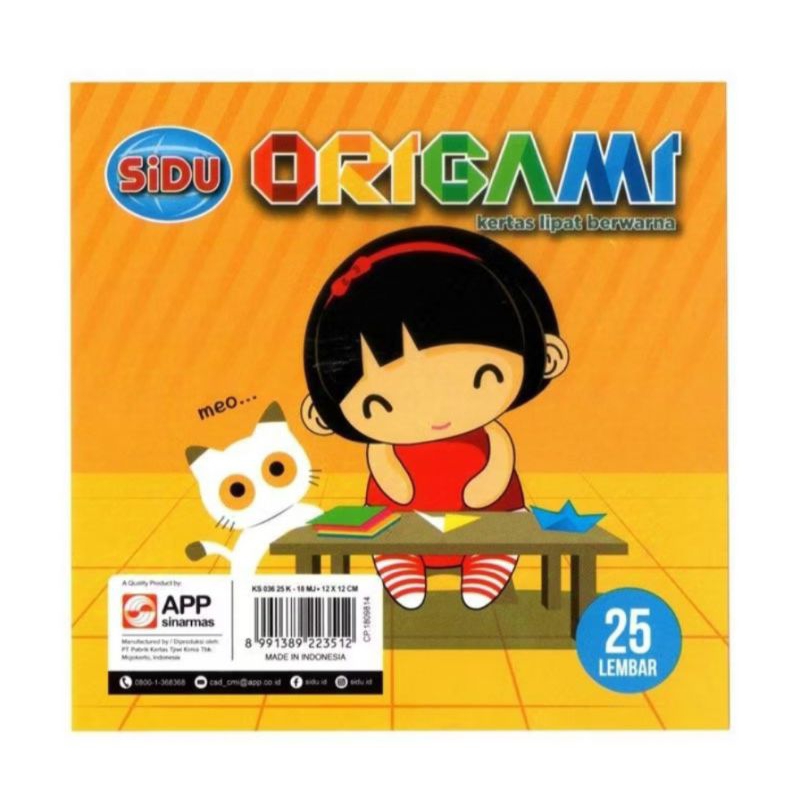 

ORIGAMI SIDU 12 x 12 (25 LEMBAR)