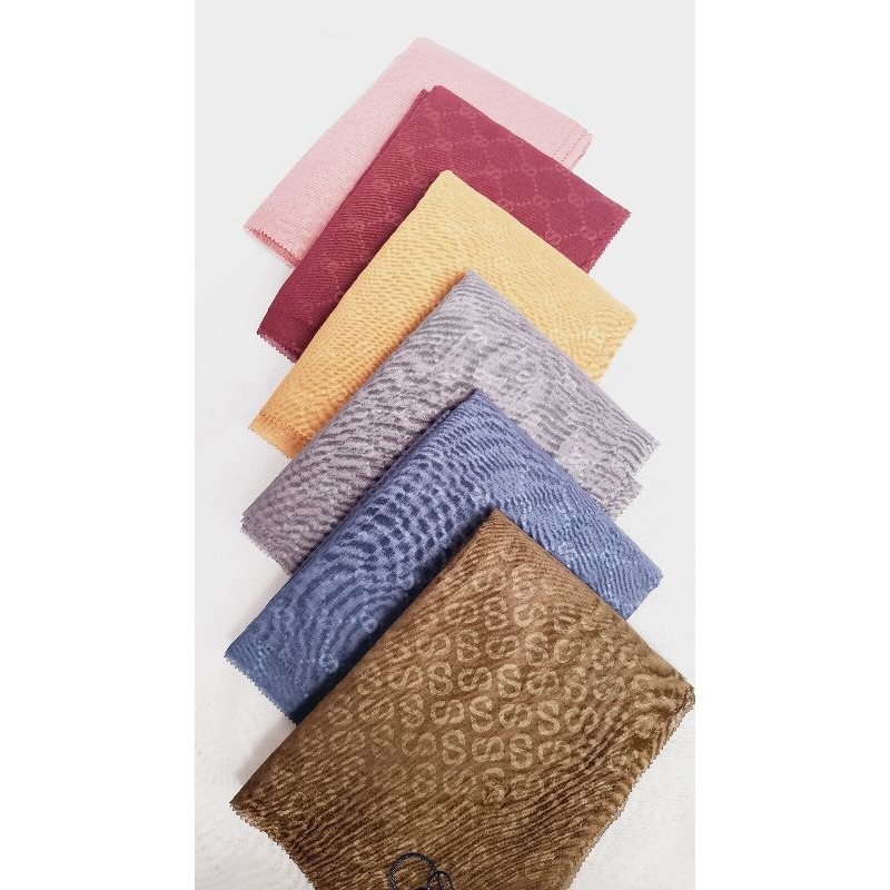 Umama scarves embos monogram