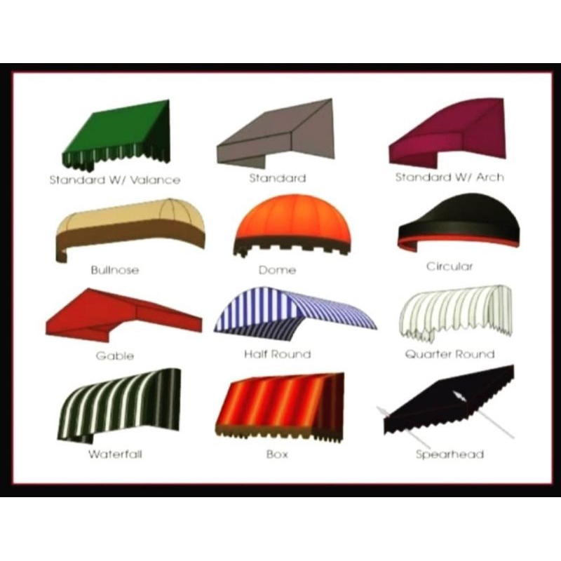 kanopi kain awning/kanopi kain wateerproof