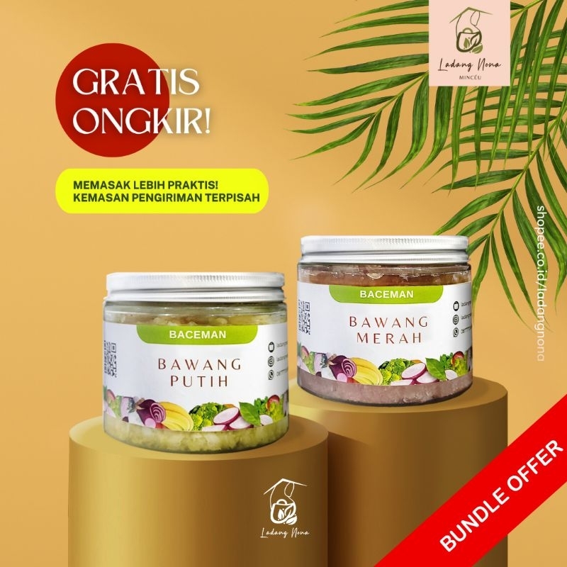 

Paket Bundling Baceman Bumbu Iris Bawang Merah dan Putih