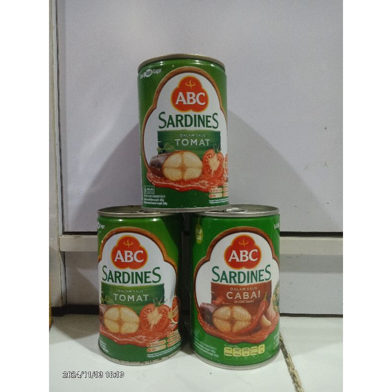 

ABC sardines Dalam saus tomat 425gr