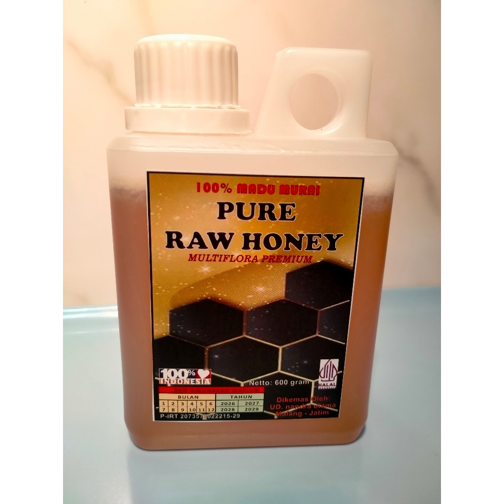 

Nan's Honey - Pure Raw Honey – Madu Murni 100 % - Multiflora Premium - 600 gram