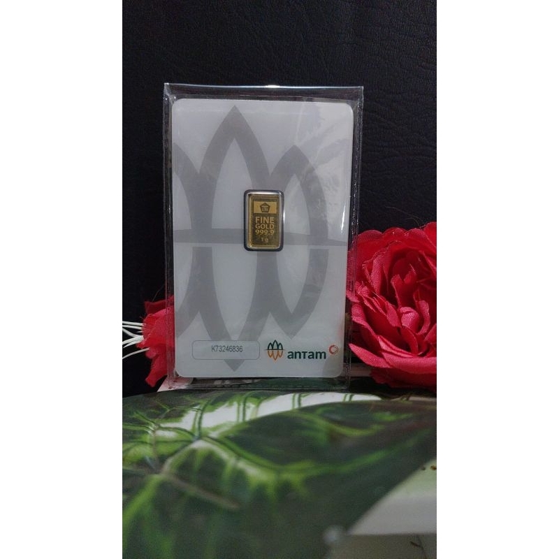 LOGAM MULIA ANTAM 1 GRAM CERTIEYE 2025 Kemasan Certicad,bisa di cek melalui aplikasi Certieye, Kadar