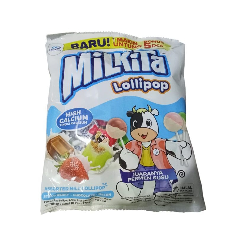 

Permen Milkita Lolipop Repil