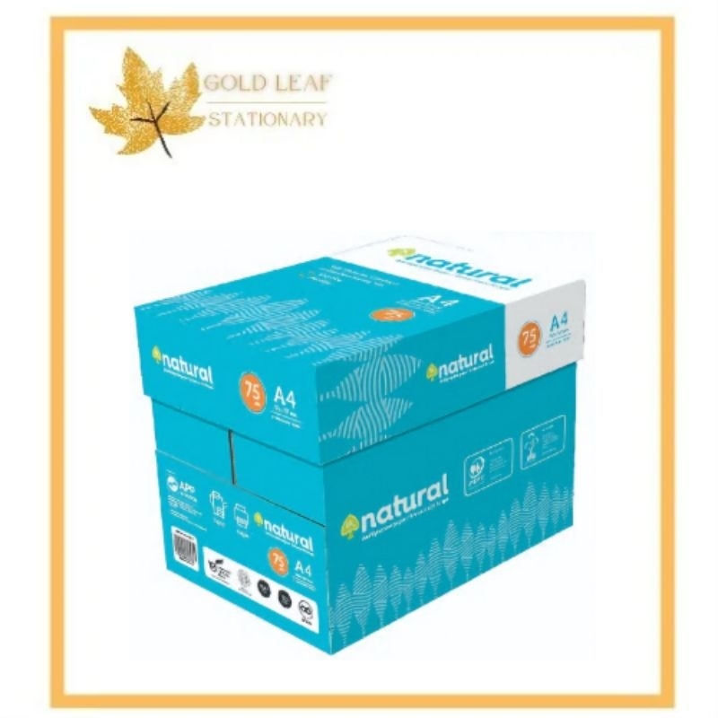 

Gold Leaf - Kertas HVS A4 Natural 75gsm DUS (Isi 5 Rim)