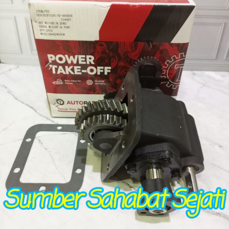 Pto Assy Dump Truk Pto Komplit Elf NKR71 Harimau Gigi Double Original