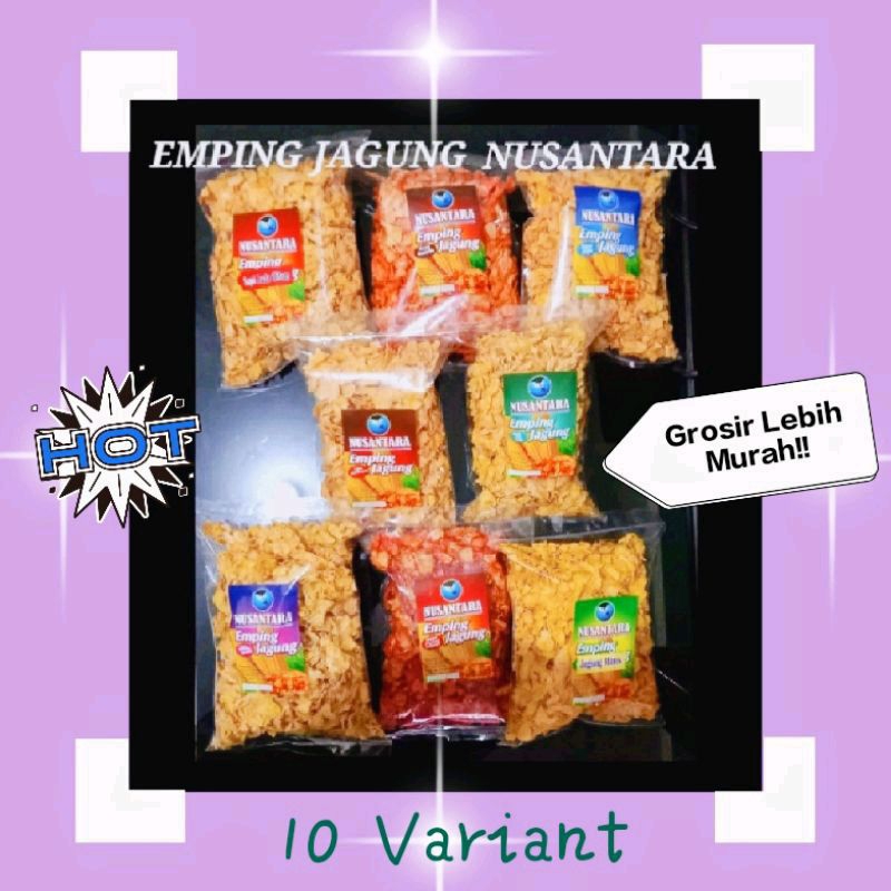 

Camilan Snack Keripik Emping Jagung Merk NUSANTARA Aneka Rasa Oleh-oleh Khas Kota Malang