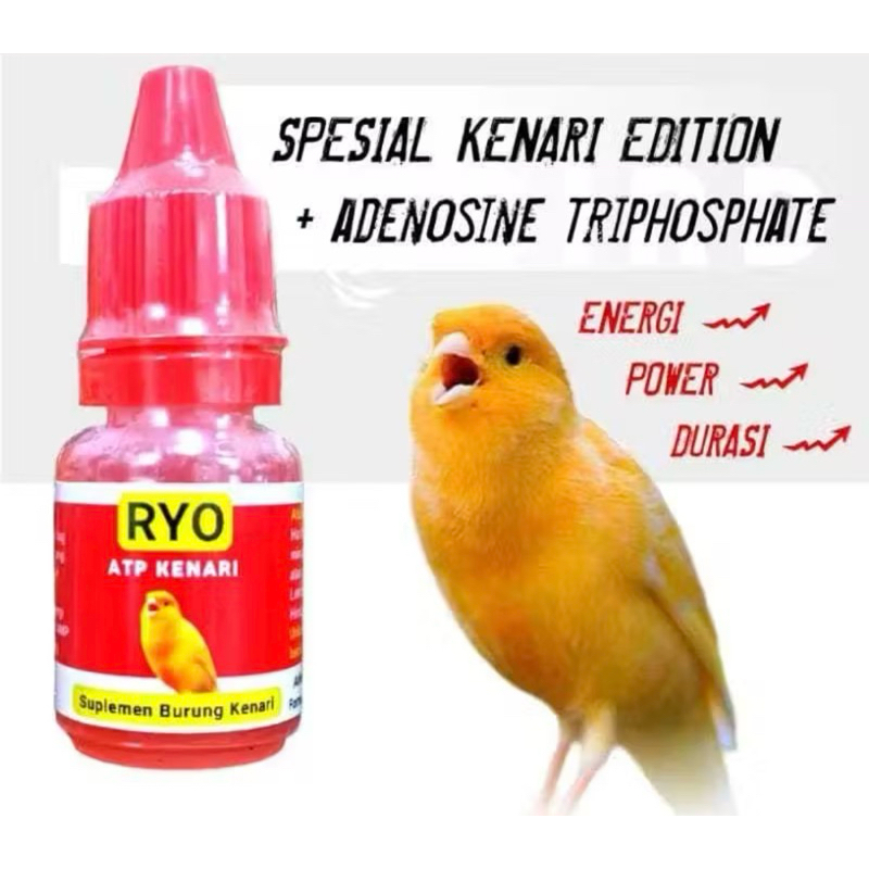 RYO ATP KENARI VITAMIN ATP KENARI RYO PENGGACOR BURUNG KENARI BLACKTHROAT SANGER FINCH  RYO ATP KENA