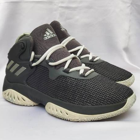 Sepatu Second Branded Adidas Basket Abu Putih Unisex