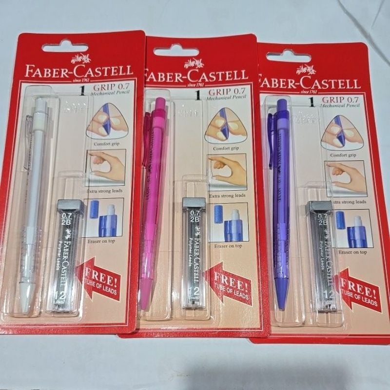 

Pensil Mekanik ECON Faber Castell Grip 0.7 mm Free Tube Leads