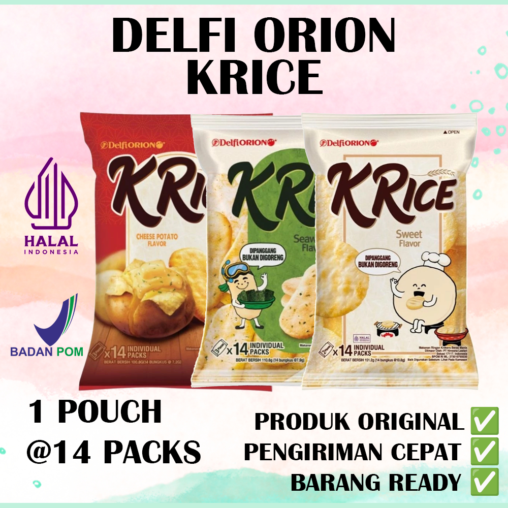 

Delfi Orion KRice K-Rice Rice Crackers Snack