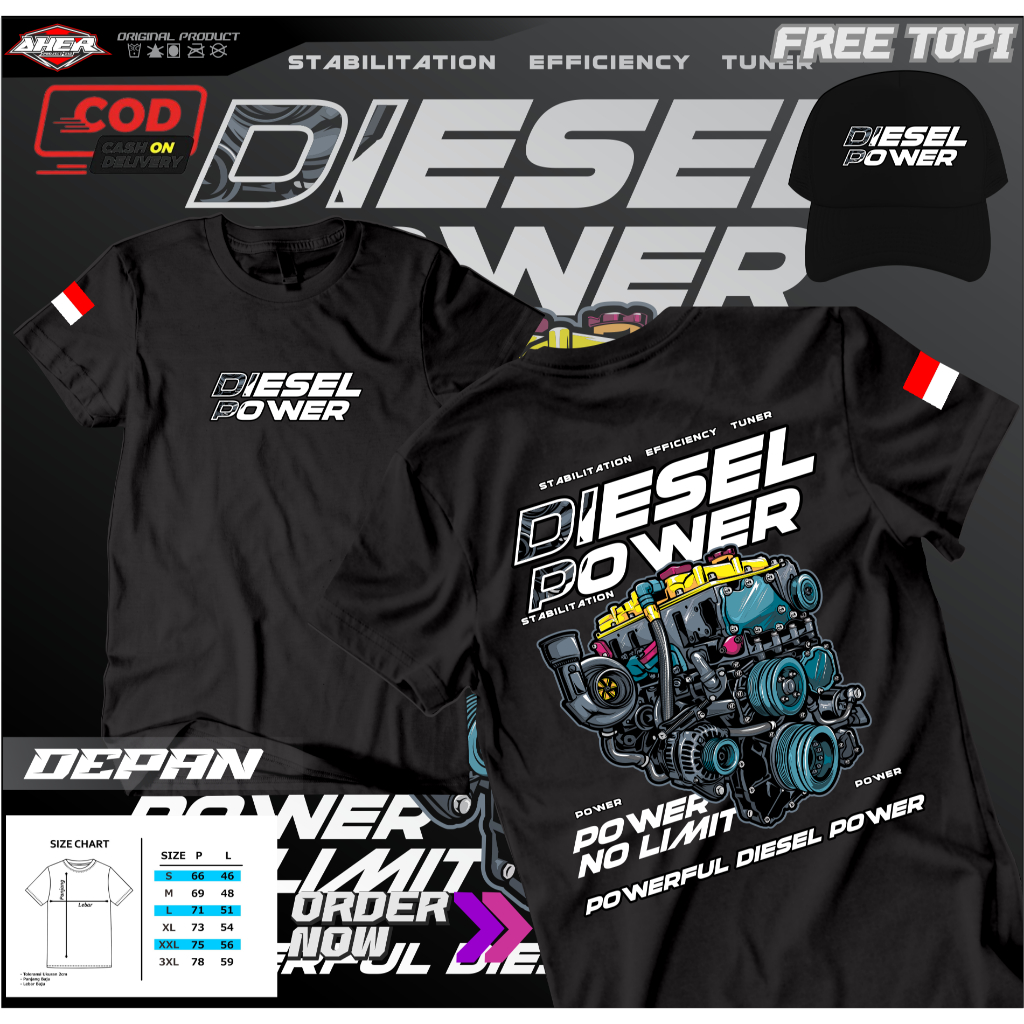 KAOS POWER DIESEL ||KAOS MOBIL DIESEL||KAOS TERBARU MOBIL||KAOS PANTHER||KAOS KIJANG||KAOS TRUCK DIE