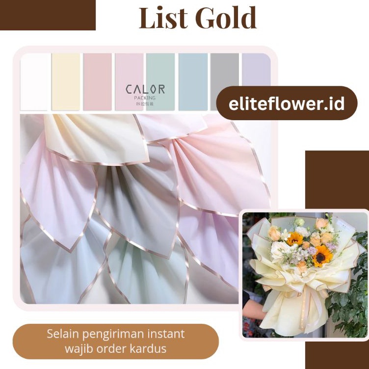 

Top Rating Grosir Flower wrapping paper kertas buket bunga cellophane kertas bucket