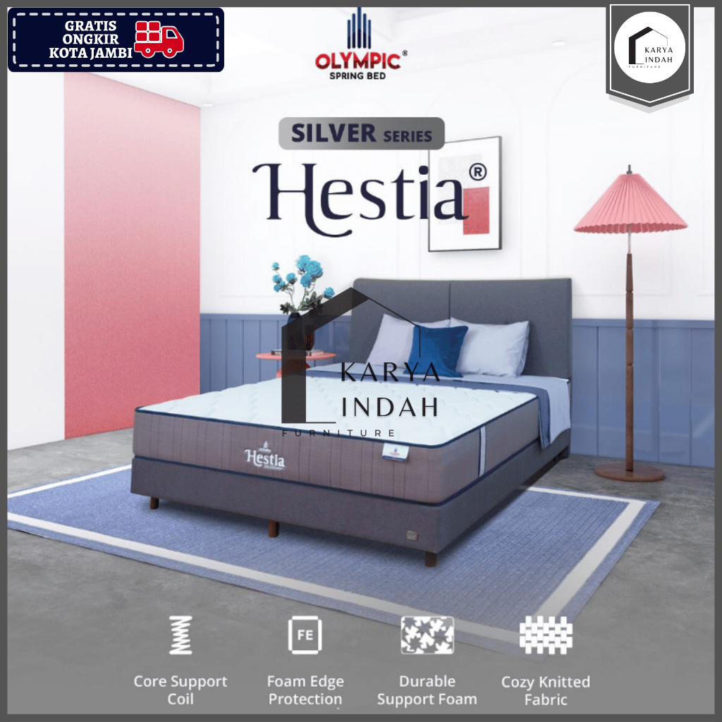 Springbed OLYMPIC HESTIA STANDARD - Kasur Matrass Mattress Ranjang STD SILVER SERIES