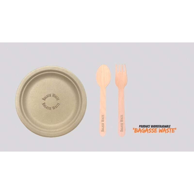 

BAGASSE WASTE (Alat Makan Berbahan Dasar Ampas tebu) Ramah Lingkungan
