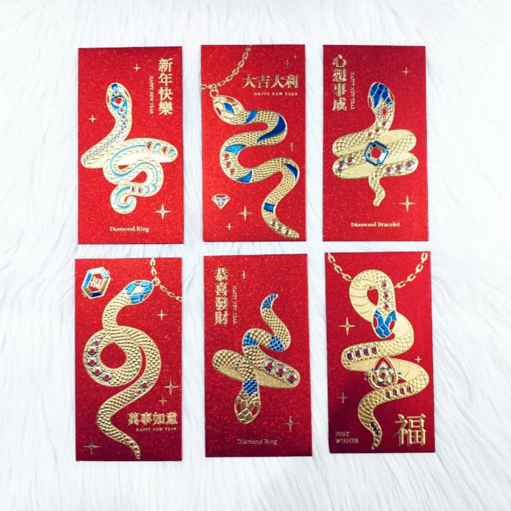 

Angpao Imlek Shio Ular 4064 Isi 6 Lembar Mix Motif Import
