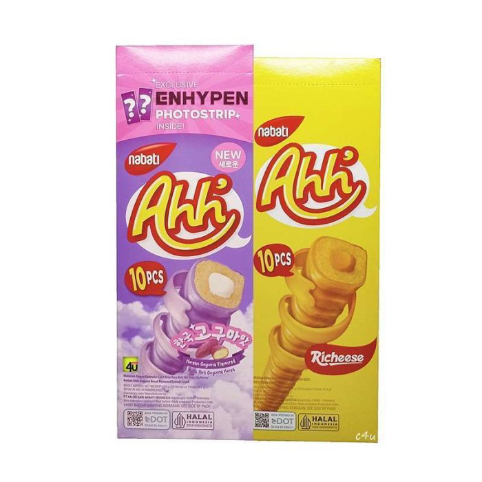 

Nabati ahh snack richeese keju / korean goguma isi 10 x 3 gram