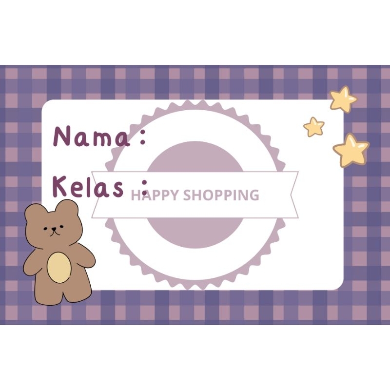 

Label Nama Anak Sekolah