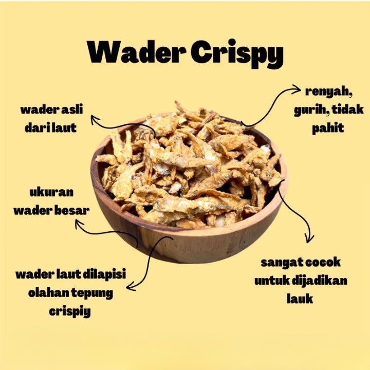 

Kerupuk Ikan Wader Crispy Gurih Kriyuk Kemasan 250gram