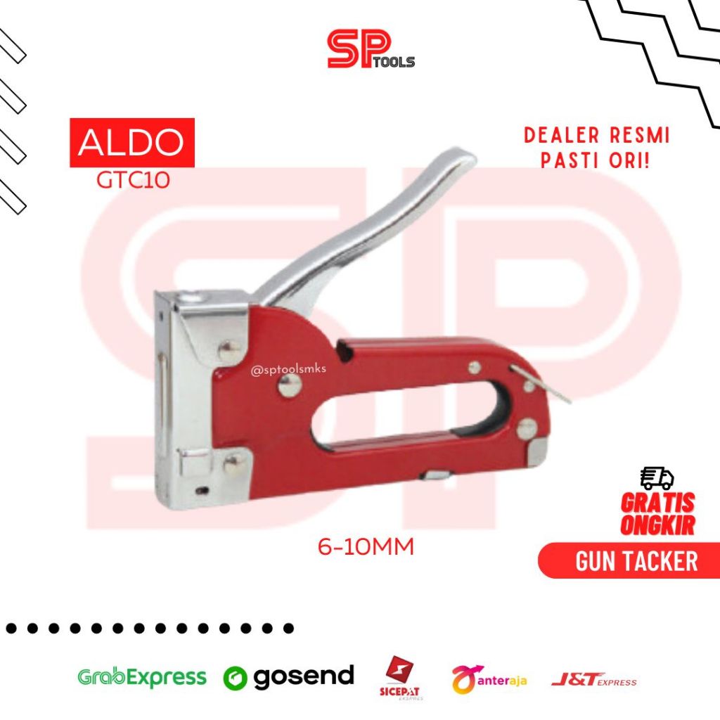 GUN TUCKER / TACKER / ALAT STAPLES STAPLER 10MM ALDO GTC10
