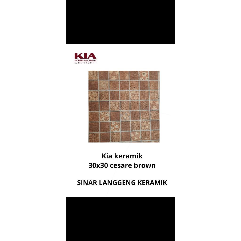 PROMO KIA KERAMIK 30X30 CESARE BROWN/ KERAMIK LANTAI/ LANTAI KAMAR MANDI/ KERAMIK DAPUR