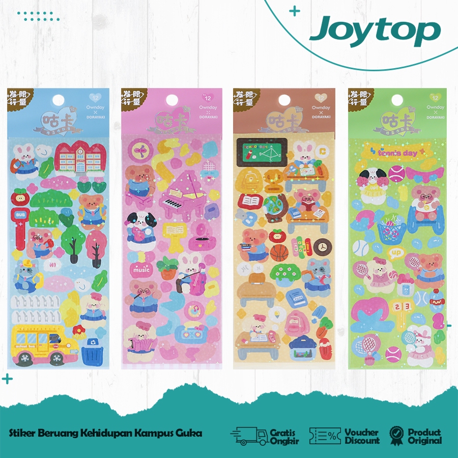 

JOYTOP Stiker Cartoon DIY Dekorasi Bear Cute