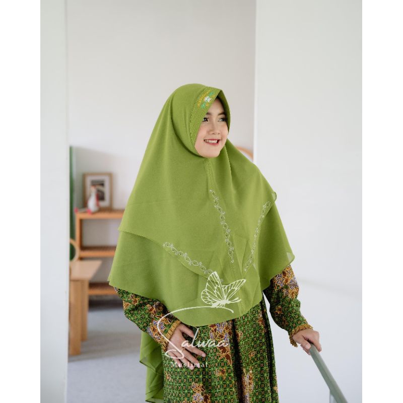 HIJAB MUSLIMAT NU CERUTY ARMANI PAYET JUMBO XL